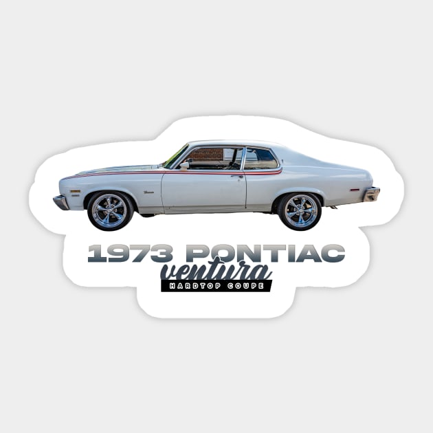 1973 Pontiac Ventura Hardtop Coupe Sticker by Gestalt Imagery